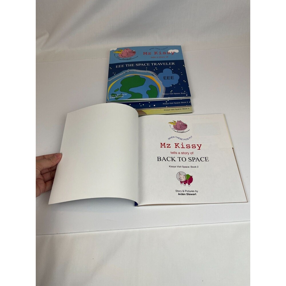 Lot of 4 Mz Kissy Tells a Story (Kissys Visit Space) Books 1-4 Kids Series Books - Picture 10 of 16
